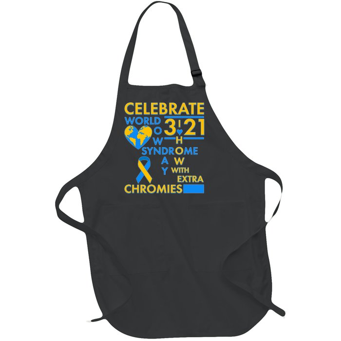 Celebrate World Down Syndrome Day I Love Homies With Extra Chromies Full-Length Apron With Pockets