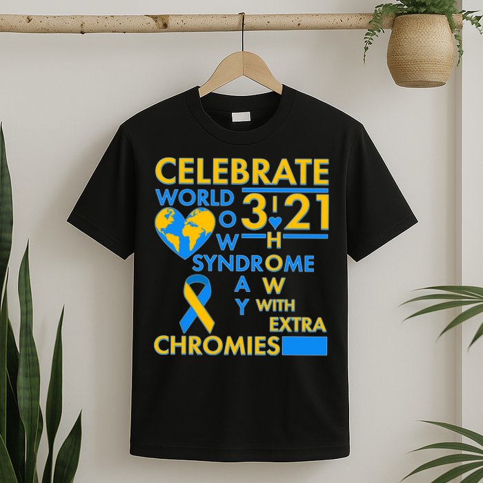Celebrate World Down Syndrome Day I Love Homies With Extra Chromies T-Shirt