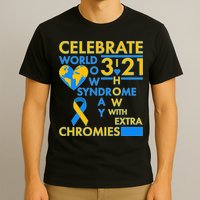 Celebrate World Down Syndrome Day I Love Homies With Extra Chromies T-Shirt