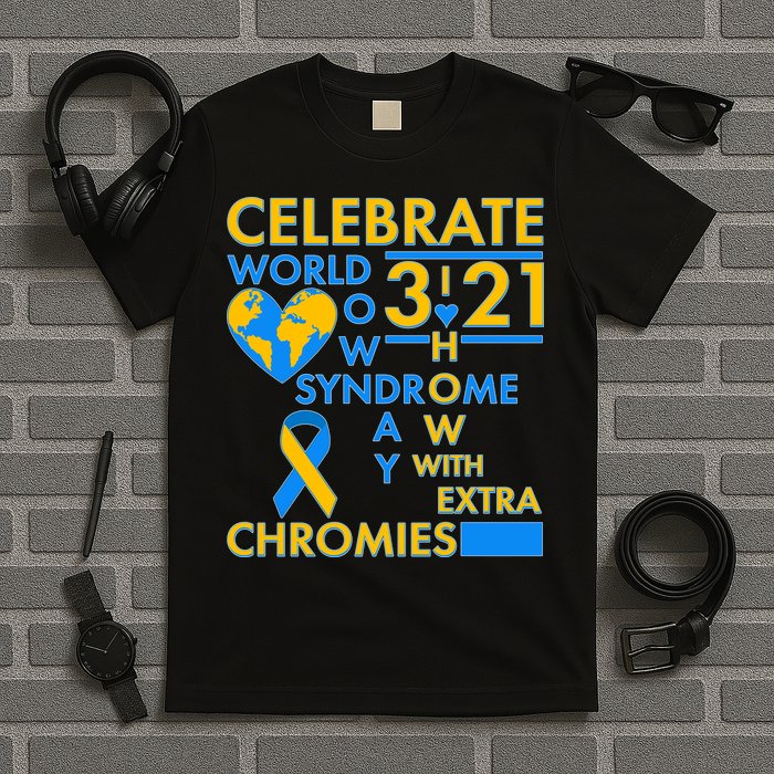 Celebrate World Down Syndrome Day I Love Homies With Extra Chromies T-Shirt