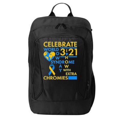 Celebrate World Down Syndrome Day I Love Homies With Extra Chromies City Backpack