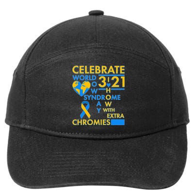 Celebrate World Down Syndrome Day I Love Homies With Extra Chromies 7-Panel Snapback Hat