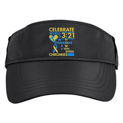 Celebrate World Down Syndrome Day I Love Homies With Extra Chromies Adult Drive Performance Visor