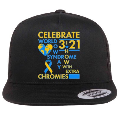 Celebrate World Down Syndrome Day I Love Homies With Extra Chromies Flat Bill Trucker Hat