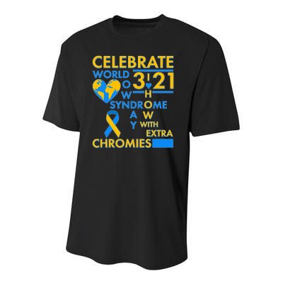 Celebrate World Down Syndrome Day I Love Homies With Extra Chromies Youth Performance Sprint T-Shirt