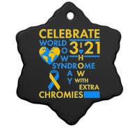 Celebrate World Down Syndrome Day I Love Homies With Extra Chromies Ceramic Star Ornament