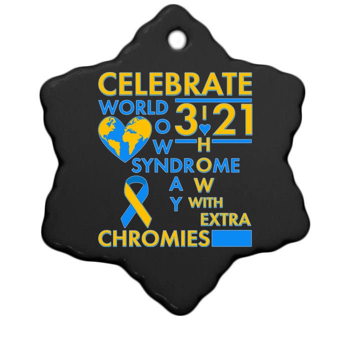 Celebrate World Down Syndrome Day I Love Homies With Extra Chromies Ceramic Star Ornament