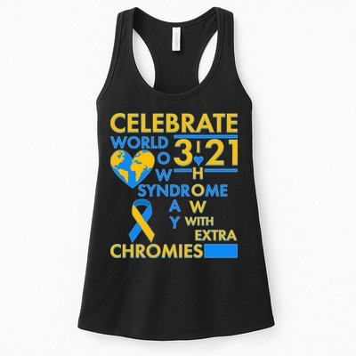 Celebrate World Down Syndrome Day I Love Homies With Extra Chromies Womens Tank Top