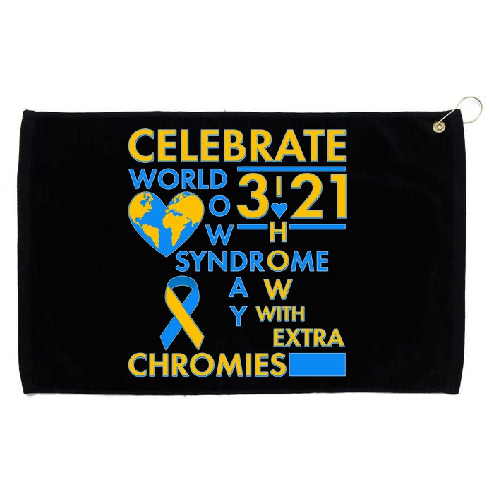 Celebrate World Down Syndrome Day I Love Homies With Extra Chromies Grommeted Golf Towel