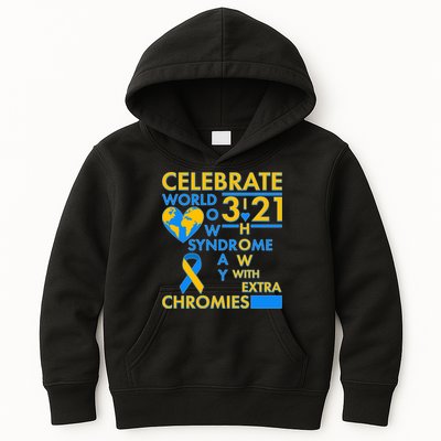 Celebrate World Down Syndrome Day I Love Homies With Extra Chromies Kids Hoodie