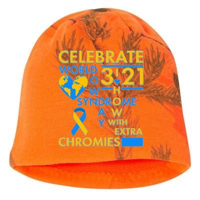 Celebrate World Down Syndrome Day I Love Homies With Extra Chromies Kati - Camo Knit Beanie