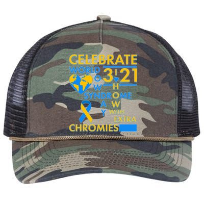 Celebrate World Down Syndrome Day I Love Homies With Extra Chromies Retro Rope Trucker Hat Cap