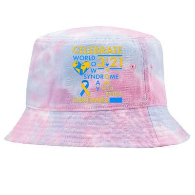 Celebrate World Down Syndrome Day I Love Homies With Extra Chromies Tie-Dyed Bucket Hat