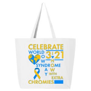 Celebrate World Down Syndrome Day I Love Homies With Extra Chromies 25L Jumbo Tote