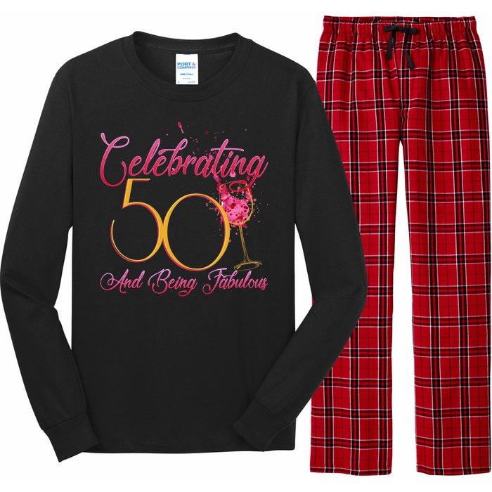 Celebrating 50 And Being Fabulous Long Sleeve Pajama Set