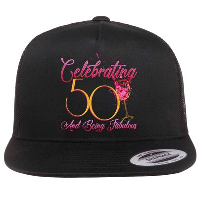 Celebrating 50 And Being Fabulous Flatbill Hat