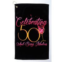 Celebrating 50 And Being Fabulous Golf Towel