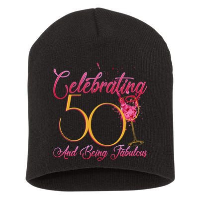 Celebrating 50 And Being Fabulous Short Acrylic Beanie