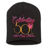 Celebrating 50 And Being Fabulous Short Acrylic Beanie