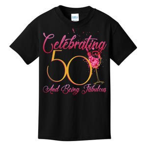 Celebrating 50 And Being Fabulous Kids T-Shirt