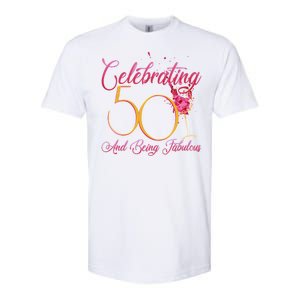 Celebrating 50 And Being Fabulous Softstyle CVC T-Shirt