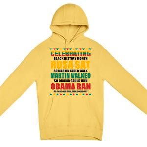 Celebrating Black History Month Premium Pullover Hoodie