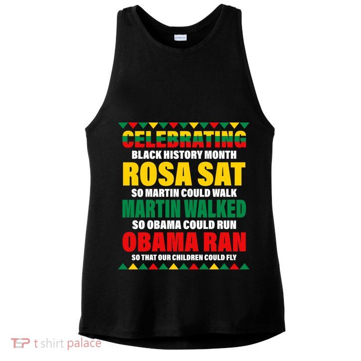 Celebrating Black History Month Ladies PosiCharge Tri-Blend Wicking Tank