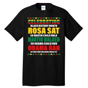 Celebrating Black History Month Tall T-Shirt