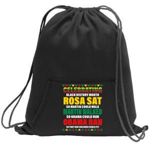 Celebrating Black History Month Sweatshirt Cinch Pack Bag