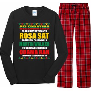 Celebrating Black History Month Long Sleeve Pajama Set