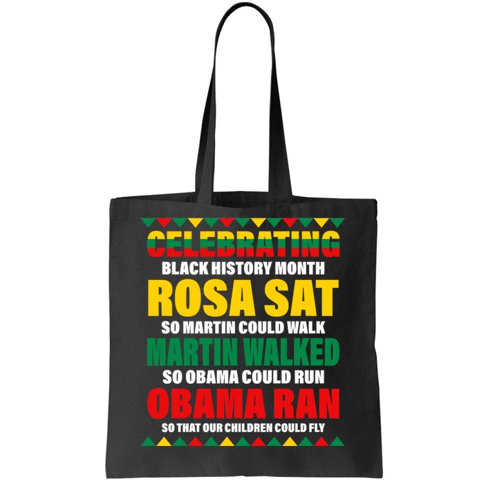 Celebrating Black History Month Tote Bag