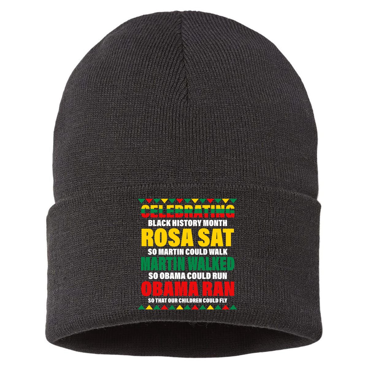 Celebrating Black History Month Sustainable Knit Beanie