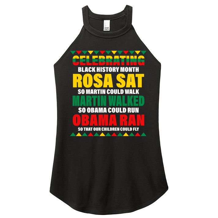Celebrating Black History Month Women's Perfect Tri Rocker Tank