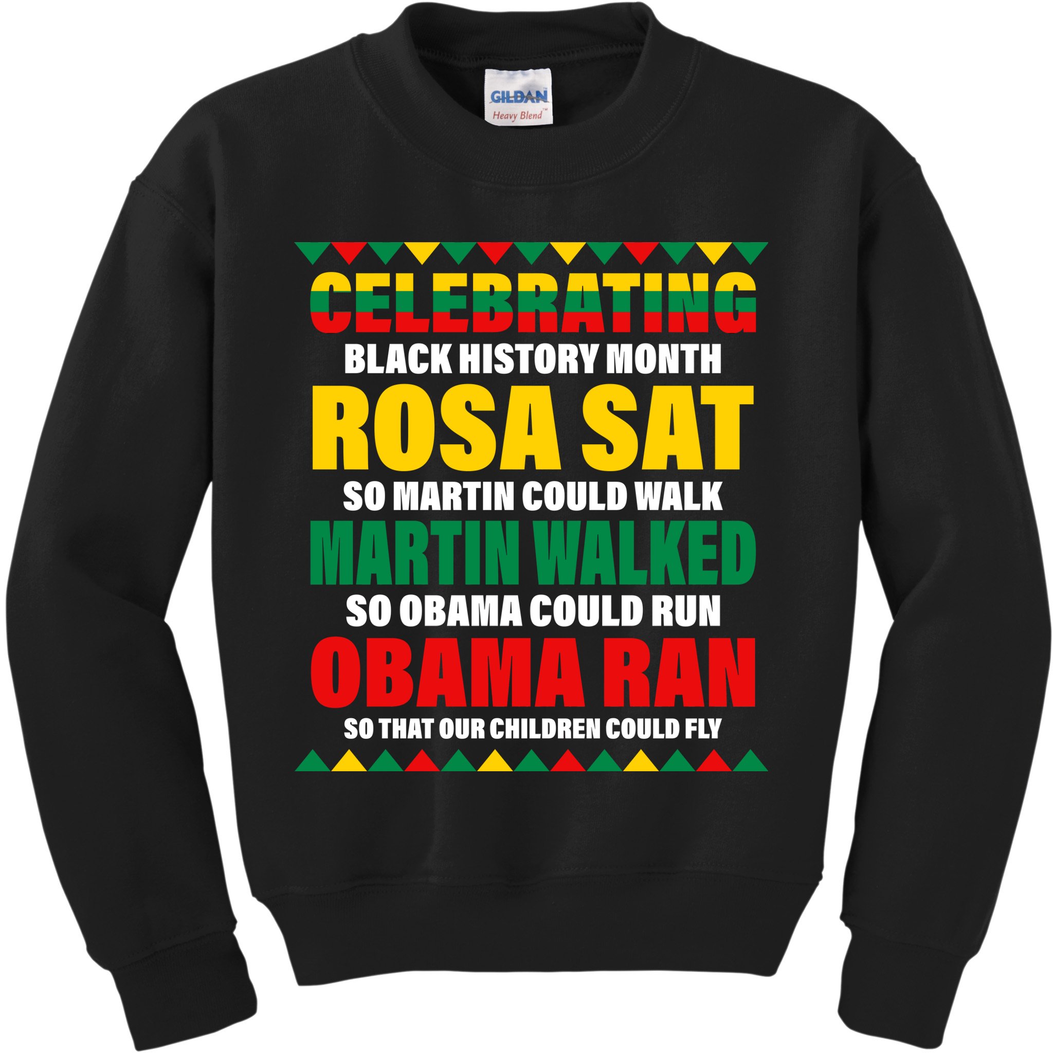 Celebrating Black History Month Kids Sweatshirt