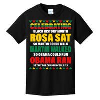 Celebrating Black History Month Kids T-Shirt