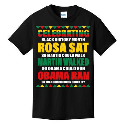 Celebrating Black History Month Kids T-Shirt