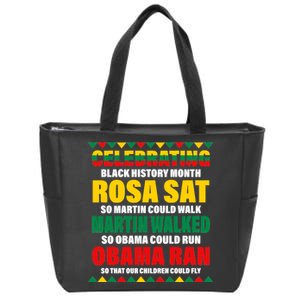 Celebrating Black History Month Zip Tote Bag