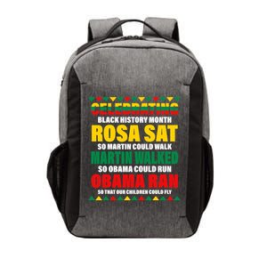 Celebrating Black History Month Vector Backpack