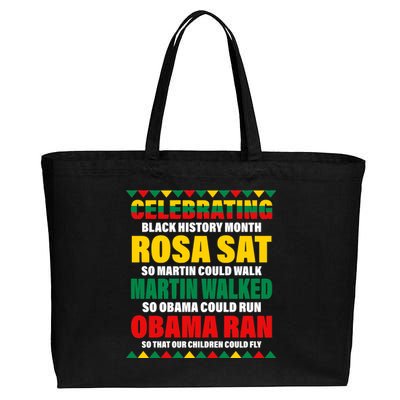 Celebrating Black History Month Cotton Canvas Jumbo Tote