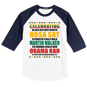 Celebrating Black History Month Baseball Sleeve Shirt