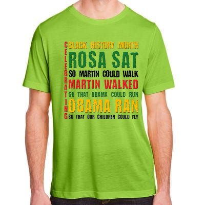 Celebrating Black History Month Rosa Martin Obama Adult ChromaSoft Performance T-Shirt