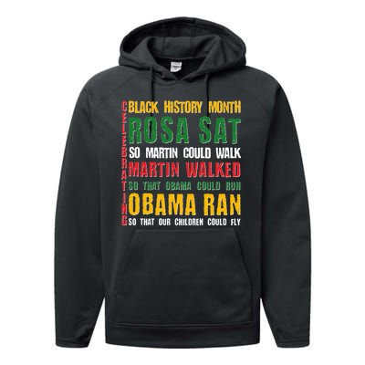 Celebrating Black History Month Rosa Martin Obama Performance Fleece Hoodie