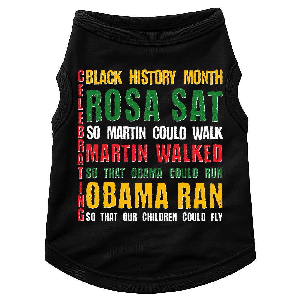 Celebrating Black History Month Rosa Martin Obama Doggie Tank