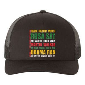 Celebrating Black History Month Rosa Martin Obama Yupoong Adult 5-Panel Trucker Hat