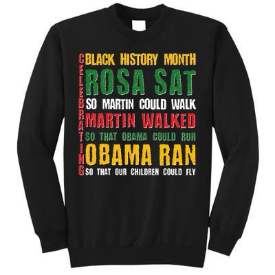 Celebrating Black History Month Rosa Martin Obama Sweatshirt