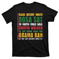 Celebrating Black History Month Rosa Martin Obama T-Shirt