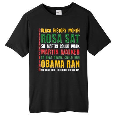 Celebrating Black History Month Rosa Martin Obama Tall Fusion ChromaSoft Performance T-Shirt