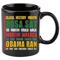 Celebrating Black History Month Rosa Martin Obama 11oz C Handle Ceramic Mug