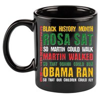 Celebrating Black History Month Rosa Martin Obama 11oz C Handle Ceramic Mug