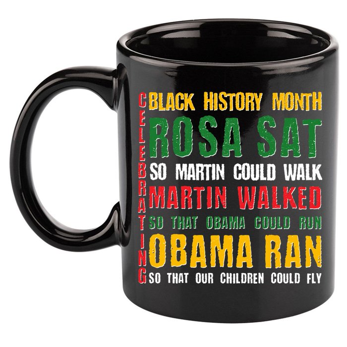 Celebrating Black History Month Rosa Martin Obama 11oz C Handle Ceramic Mug